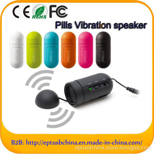 Pill Shape Vibration Mini Wireless Bluetooth Speaker (EB190)